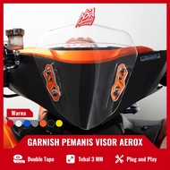 NSA Garnish Visor Aerox Old Aerox New Bracket Windshield Aerox Accessories Yamaha Aerox NSA PERFORMA