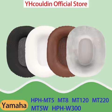 Square Foam Earpads for Yamaha HPH-W300 MT5 MT5W Headphones MT8 MT120 MT220 Ear Cushions Replacement