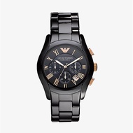 นาฬิกาข้อมือผู้ชาย Emporio Armani Valente Ceramic Chronograph - Black AR1410