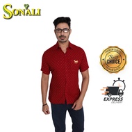 Sonali - Mens Kurta / Jippa / Shirt Only - Red Q1412 (MEN)