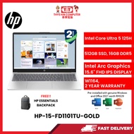 HP-15-FD1101TU-GOLD-INTELULTRA5,16GBR5,512GBSSD,INTELARC,15.6"FHD,W1164,2YRS,H&S