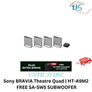 Sony BRAVIA Theatre Quad | HT-A9M2 | 360 Spatial Sound Mapping ( FREE SA-SW5 SUBWOOFER)