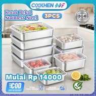 COOKHEN Food Container Stainless Steel Vegetable Container Food Box Stainless Steel 304 Food Storage