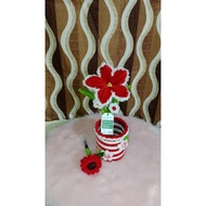 customized pen holder fuzzy wire flower