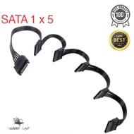 HDD and SSD Sata power splitter cable, 1 port to 5 ports,ATA to 5 SATA ports