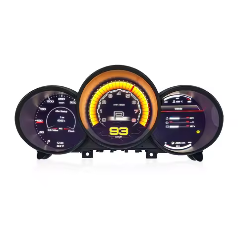 LCD Digital Instrument Cluster Dashboard For Porsche 987 987C Boxster Cayan 2005-2012 Speedometer Co
