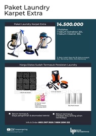 Paket Laundry Karpet Paket Extra Paket Usaha Laundry Karpet Lengkap