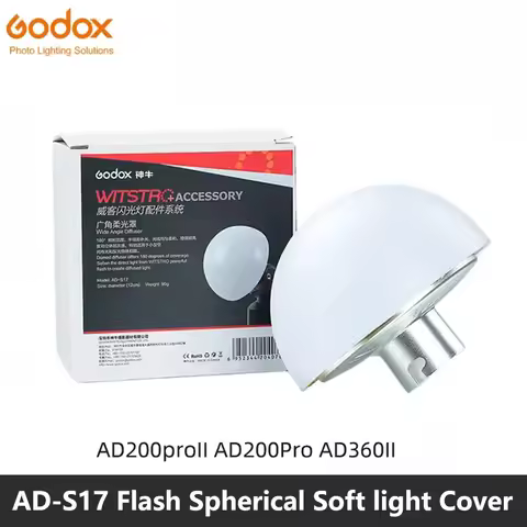 Godox AD-S17 Dome Diffuser Wide Angle Soft Focus Shade Diffuser Witstro AD200 AD200Pro AD360II AD180
