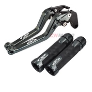 For HONDA Exmotion Street Fire CB150R 2017-2023 Modified Long Brake Clutch Lever Handlebar Grips Set CNC Aluminum Alloy 6-stage Adjustable Accessories