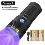 HaixnFire SV52ไฟฉาย UV พลังสูง80Wไฟฉาย UV ชาร์จ USB กีฬากลางแจ้ง