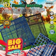 OHAHA 2X2 FT HEAVY DUTY PLASTIC MATTING FOR CAGE FLOORING GOAT PIG DOG RABBIT .ETC (INTERLOCKING)