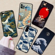 379RR Wave Art Japan Case Samsung Galaxy Note 8 20 S21 S20 FE Ultra Plus Cover