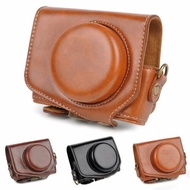 Compatible for Leather Camera Case Bag Cover For Canon PowerShot G7X Mark2 G7XII G7X II