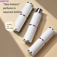 ASBOYSS Perfume Bottle Atomizer, Refillable Leather Rotating Spray Pump Bottle, Pocket Size Luxury P