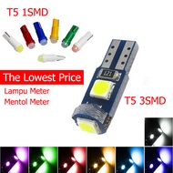 【Ready Stock】1Pcs Mentol Lampu Kereta T5 LED Bulb W1.2W Dashboard Gauge Instrument Lamp Bulb Lampu Meter Mentol Meter Aircond Kancil Waja Axia Myvi Aruz Alza Bezza Viva Wira Saga Persona