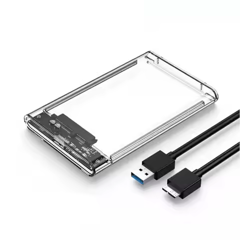 USB 3.1 HDD Enclosure 2.5 inch SATA SSD Hard Drive Case with 5Gbps Transfer Speed Mobile External Ho