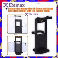 iRemax 1 ชิ้นอะแดปเตอร์ขาตั้งกล้องคลิปหนีบยึดโทรศัพท์ขาตั้งอุปกรณ์เสริมวงเล็บสำหรับแท็บเล็ตโทรได้ Tripod Phone Mount Camera