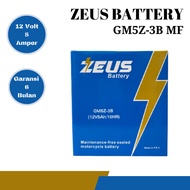 Aki motor mio smile Zeus GM5Z-3B MF aki kering