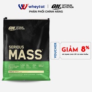 Serious Mass 12Lbs Weight Gain Milk - Optimum Nutrition - Fast Weight Gain, Effective Calorie Supple