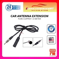 Pure Copper Car FM Radio Antenna 1.5M Antenna Extension Cable arial kereta kaber