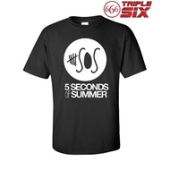 T-Shirt / T-Shirt - 5 seconds of summer 5SOS - BLACK