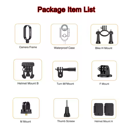 Supplementary Accessory Box of H88 Mini Action Camera Cycling Driving Helmet Waterproof Wind noise r