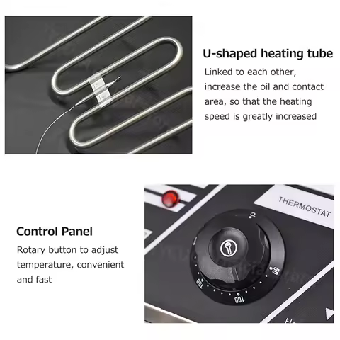 2500W 6L Electric Deep Fryer 110V/220V Commercial Fryer Stainless Steel Oil Basket French Fries Chic