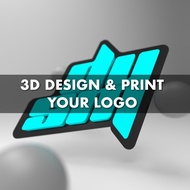 ACRYLIC LOGO / 3D PRINT LOGO , Custom your own Logo,  2D to 3D Design