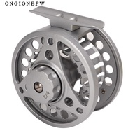 ONGIONEPW Fly Fishing Reel, 3/4WT Left Right Handed Full Metal Fly Reel, Durable Silver Aluminum All