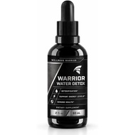 Wellness Warrior Water Detox Drops, 2 fl oz / 60 mL, Daily Wellness Drops in Black Dropper Bottle, E