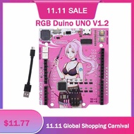 RGBDuino UNO V1.2 Jenny Development Board ATmega328P Chip CH340C VS Arduino UNO R3 Upgrade For Raspb