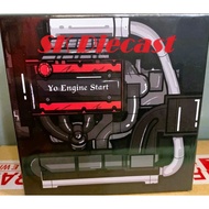 YES x Peako 1:64 Evo 8.5 MR Grey with Detachable Parts and Garage Diorama + Grey Modified Kit #1