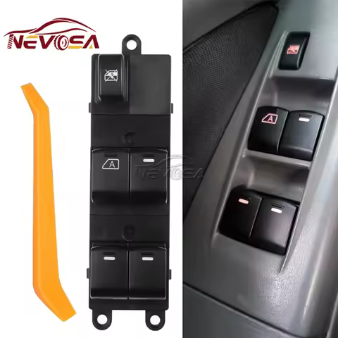 NEVOSA Front Left LHD For Nissan Sunny Almera 2006-2012 Master Power Window Switch 2540095F0A 25400-