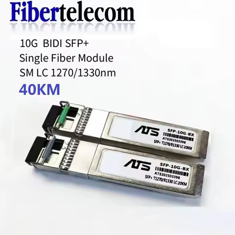 10G 40KM SFP Module WDM Bidi SFP+ Transceiver Optical Fiber Module 1270nm/1330nm LC Simplex Fiber SF