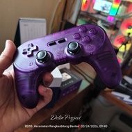 8BitDo Pro 2 Bluetooth Gamepad Purple Transparent Preloved Smooth
