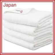 Iris Ohyama Imabari Towel Certified Bath Towel White 4-Piece Set 100% Cotton Daily Towels with Just 