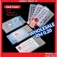 Card Cover IC License Bank Card Cover Holder Sampul Plastic Lisen Kad Pengenalan