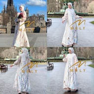 (13) MDLY MARVELA FLEUR Baju Dress Gamis Wanita Muslimah Marvella Fleur By MDLY. Nazra Sha