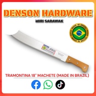 TRAMONTINA 18" (450mm) Machete Knife Agricultural Tool / Alatan Pertanian Parang Brazil (Made in Bra