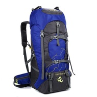 65L Large Capacity Hiking Bag Oxford Cloth Outdoor Hiking Backpack Travel Camping Stand Men Women Ba