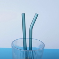 Short 15CM Glass Straw Non-Durable for Milk And Drinks Heat Resistant Bendable Transparent Non-Dispo
