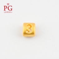 999/24K Gold Charm Number 3 PGJH180984