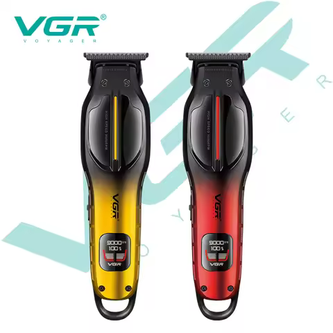 VGR V-026 high-end professional men's hair clipper gradient color metal body titanium alloy blade ha