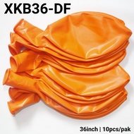 XKB36-DF Latex balloon 36 inch 90 cm 10 jumbo matte thick orange (Round Doff Latex Balloon) papaya b