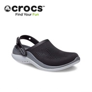 〖ใหม่เอี่ยมของแท้〗Crocs 2024รูปแบบใหม่ฤดูร้อนมีความสุข 360 แห้งเร็วผู้ชายระบายอากาศได้และรองเท้าแตะชายหาดผู้หญิงรองเท้าแตะกลางแจ้งเบาโต