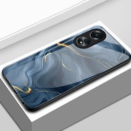 Casing hp For OPPO A58 4G A78 4G A78 5G A58X 5G A1X A2X 5G Case Casing Gold Pattern HP Case Hard Gla