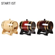 STARTIST Vintage 3L/1.5L Oak Wine Barrel Special Dispenser Bucket Beer Casks with Stand For Tequila 