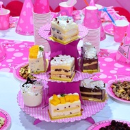 Balloon House cupcake stand pink blue cupcake stand Party Decoration Cupcake Stand with 3 layers
