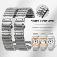 Suitable for Cartier Santos Quick Release Strap WHSA0007 0009 Santos Steel Band Bracelet 21mm