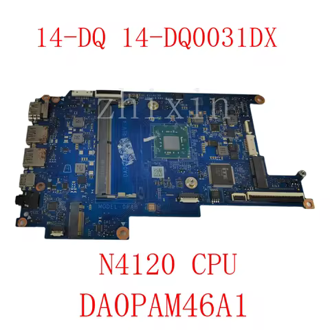 For HP 14-DQ 14-DQ0031DX Laptop Motherboard with N4120 CPU DA0PAMB46A1 REV:A 100% Works Perfectly